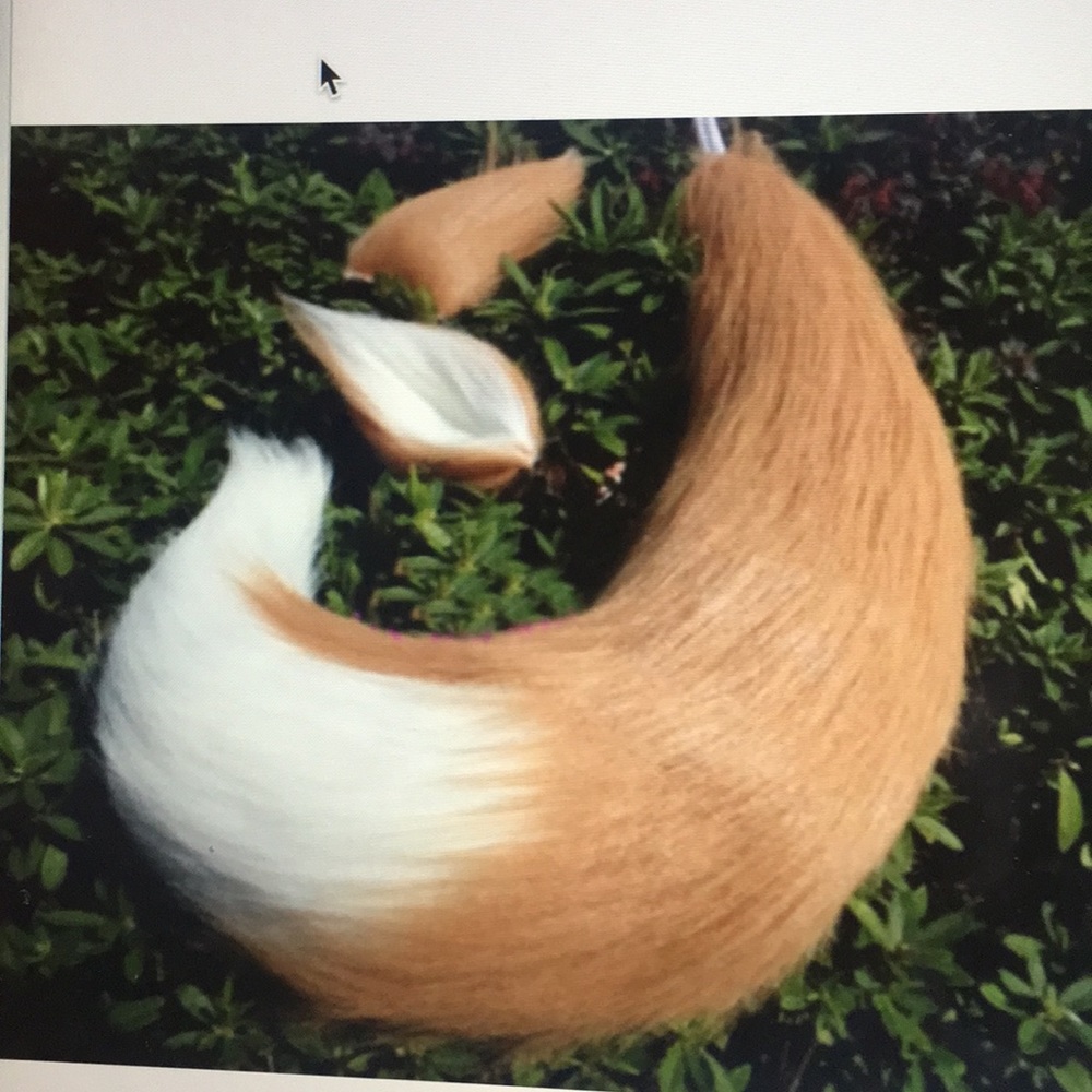 Fox ears and tail cosplay prop costumes